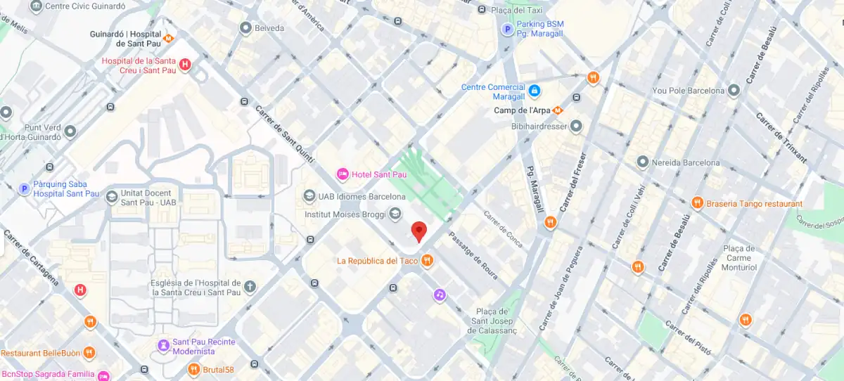 Mappa - Sede Global Luxury Appliances, Barcellona