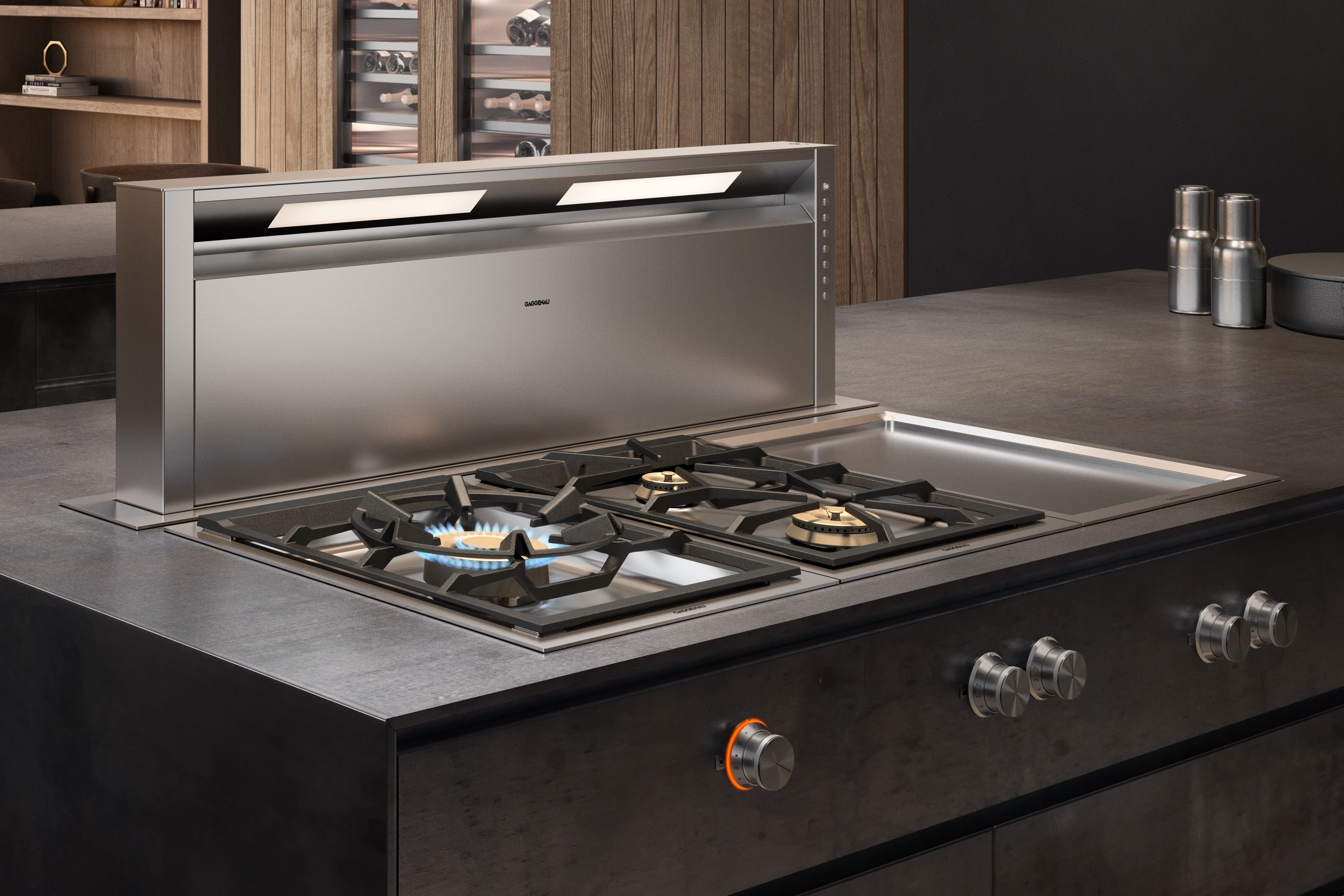 Gaggenau AL400122 Serie 400 Aspirazione da piano 120 cm Acciaio inox